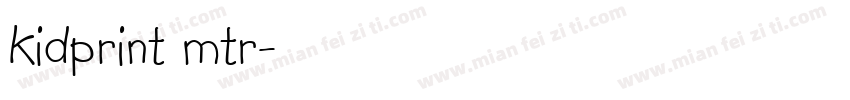 kidprint mtr字体转换